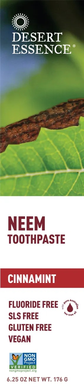 Desert Essence Neem Toothpaste - Cinnamint