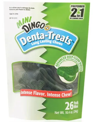 Dingo Denta Treats Long Lasting Chews Minis 26ct