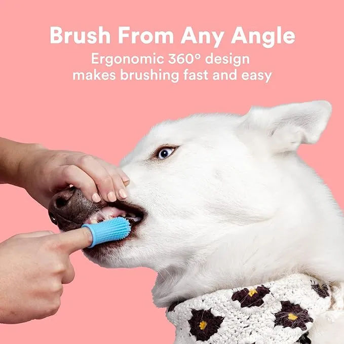 Dog Toothbrush, 360º Dog Tooth Brushing Kit