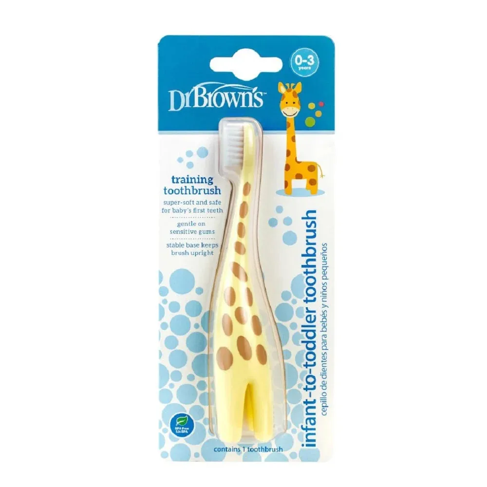 Dr. Browns Infant-to-Toddler Toothbrush, Giraffe, 1-Pack