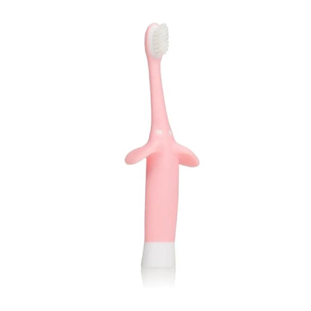 Dr. Browns Infant-to-Toddler Toothbrush, Pink Elephant, 1-Pack