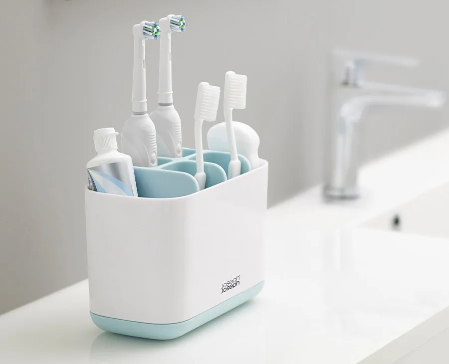 EasyStore™ Large Light Blue Toothbrush Holder