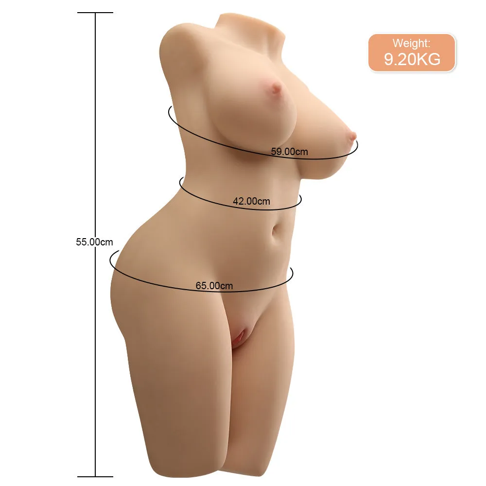 Edith Twin(For EU Customers): 20.28LB Sex Doll Masturbator with Realistic Texture