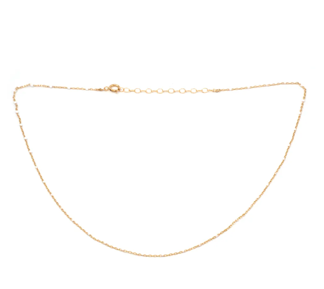 Enamel & Gold Necklace