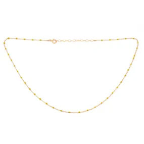 Enamel & Gold Necklace