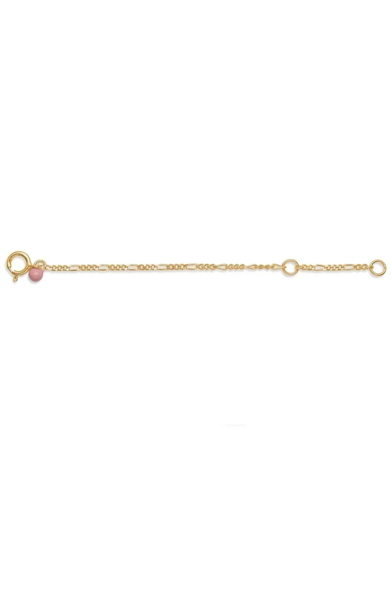 Enamel Copenhagen Anklet Extender Chain - Gold Figaro