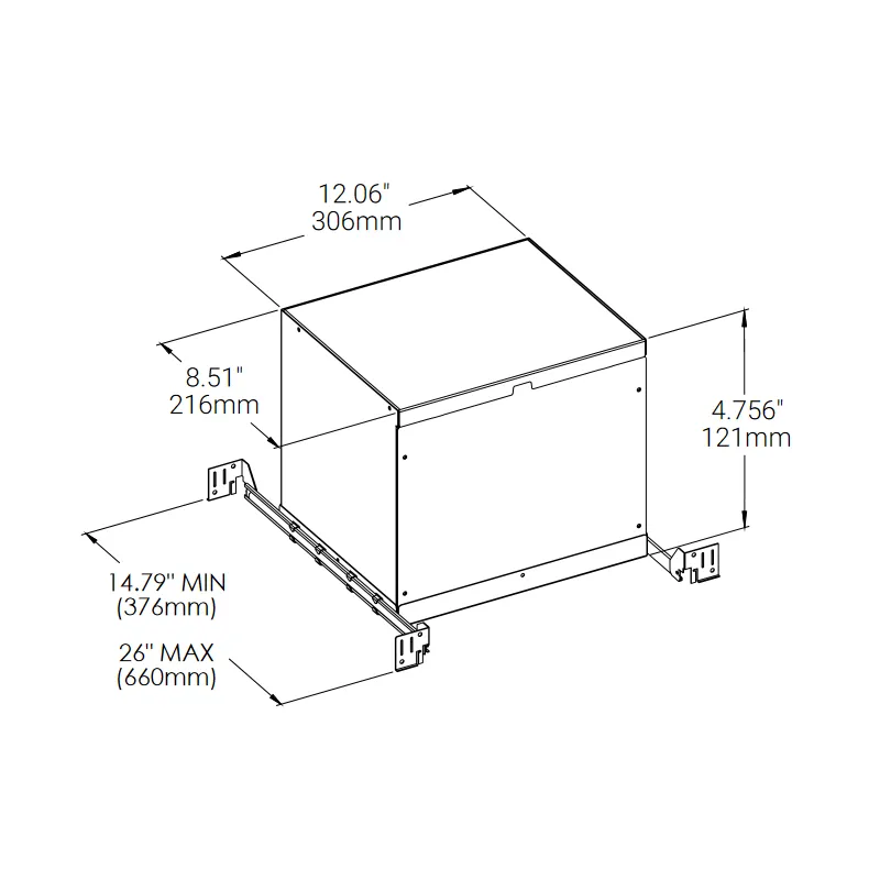 Eurofase 47138 AT/IC Box for Baby Tango BTGO-2 Flat Gimbal Trim/Trimless