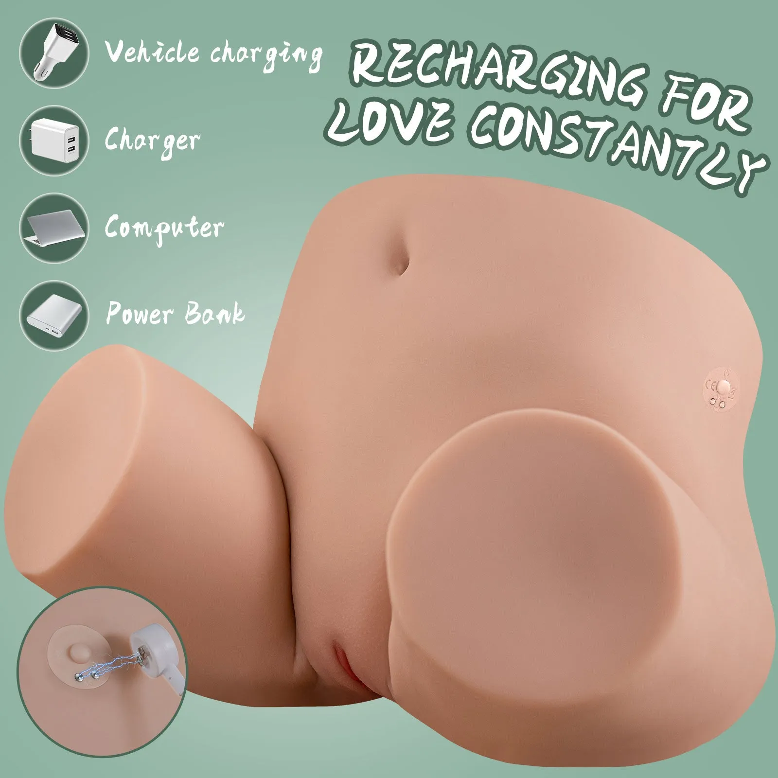 Fernanda: 35.7lb Waterproof Thrusting Sex Doll Torso