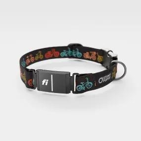 Fi GPS Included Jill Kittock Bikes Grey Everyday Collar (6 month subscription)