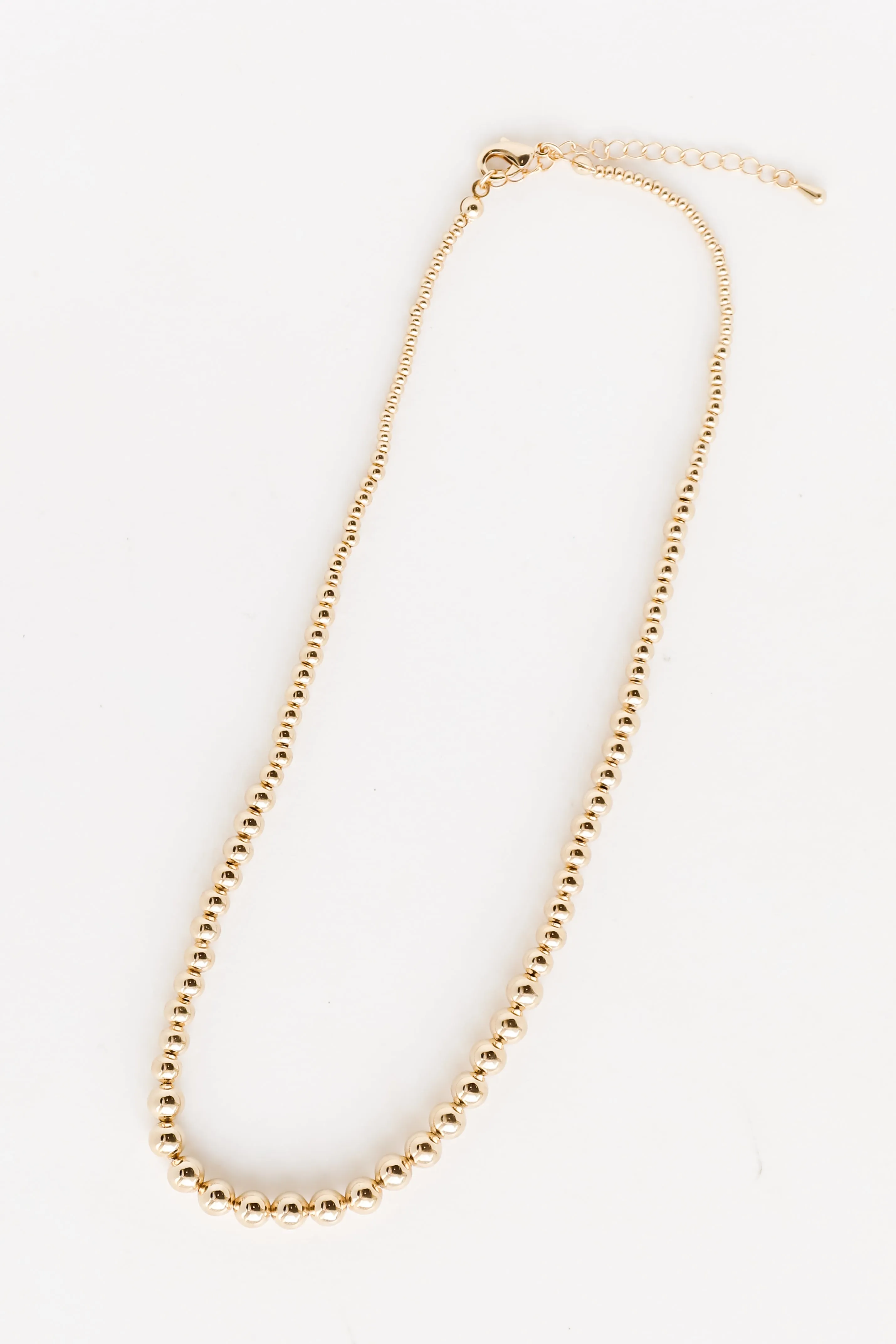 FINAL SALE - Clara Gold Beaded Necklace