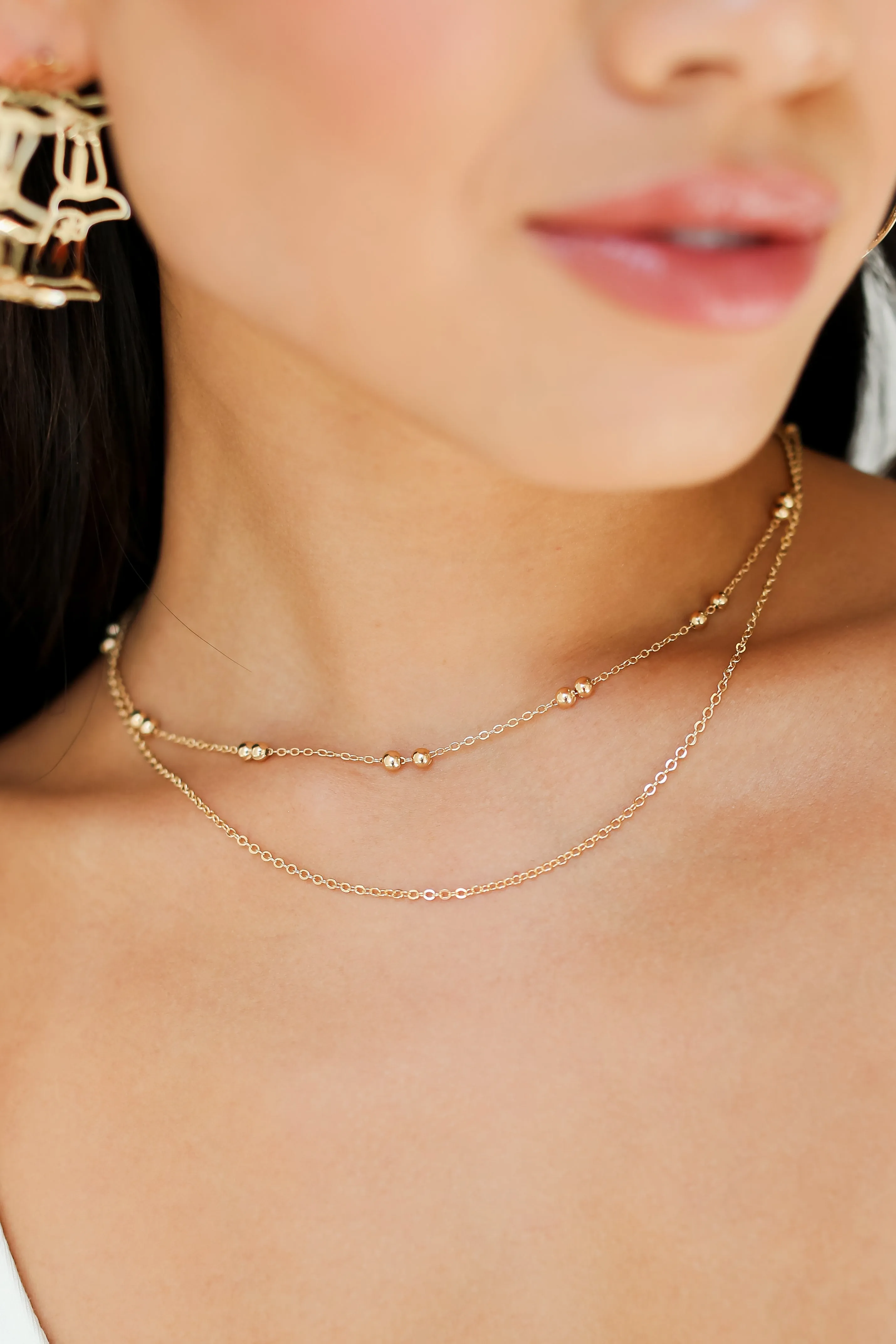 FINAL SALE - Nora Gold Layered Chain Necklace