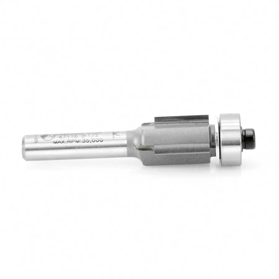 Flush Trim Router Bit | 1⁄2 Dia x 1⁄2 x 1⁄4" Shank | 3 Flute | 47116 | 738685871164