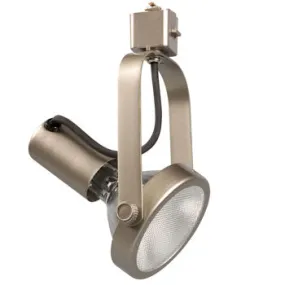 Gimbal Ring Track Head - Pewter Finish, 75W PAR30 Med. Base, 4-3/4" x 5-1/4" x 9", Non-Dimmable for Efficient Lighting