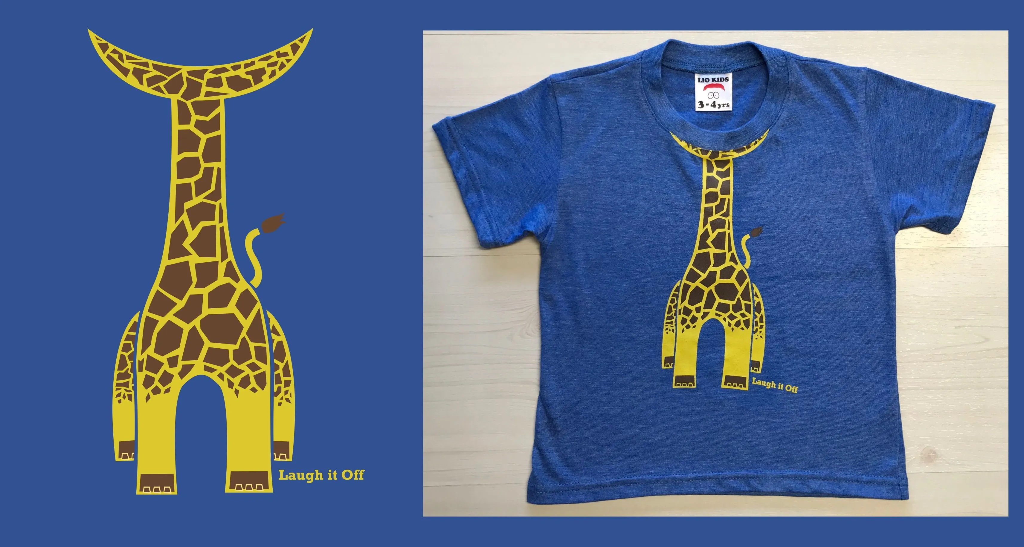 Giraffe Neck Kids T-shirt