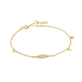 Gold Geometric Chain Bracelet