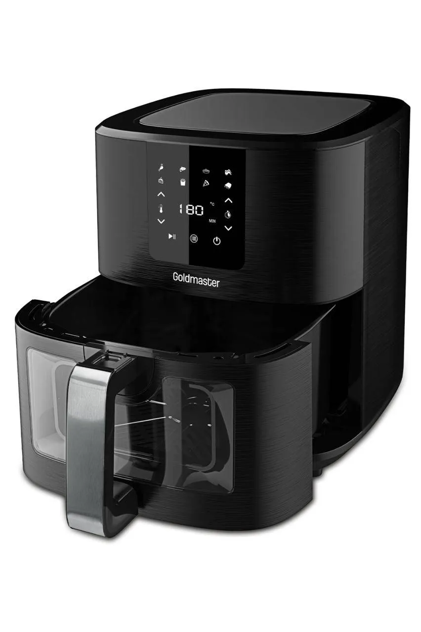 Gold Master Airfryer With 7 Ltr 1700 Watt Black With Timer8 Programs