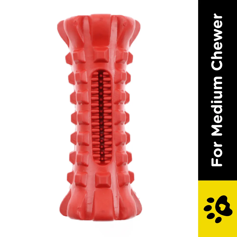 Goofy Tails Dental Grinder Toy for Dogs (Red)