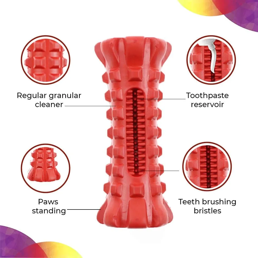 Goofy Tails Dental Grinder Toy for Dogs (Red)