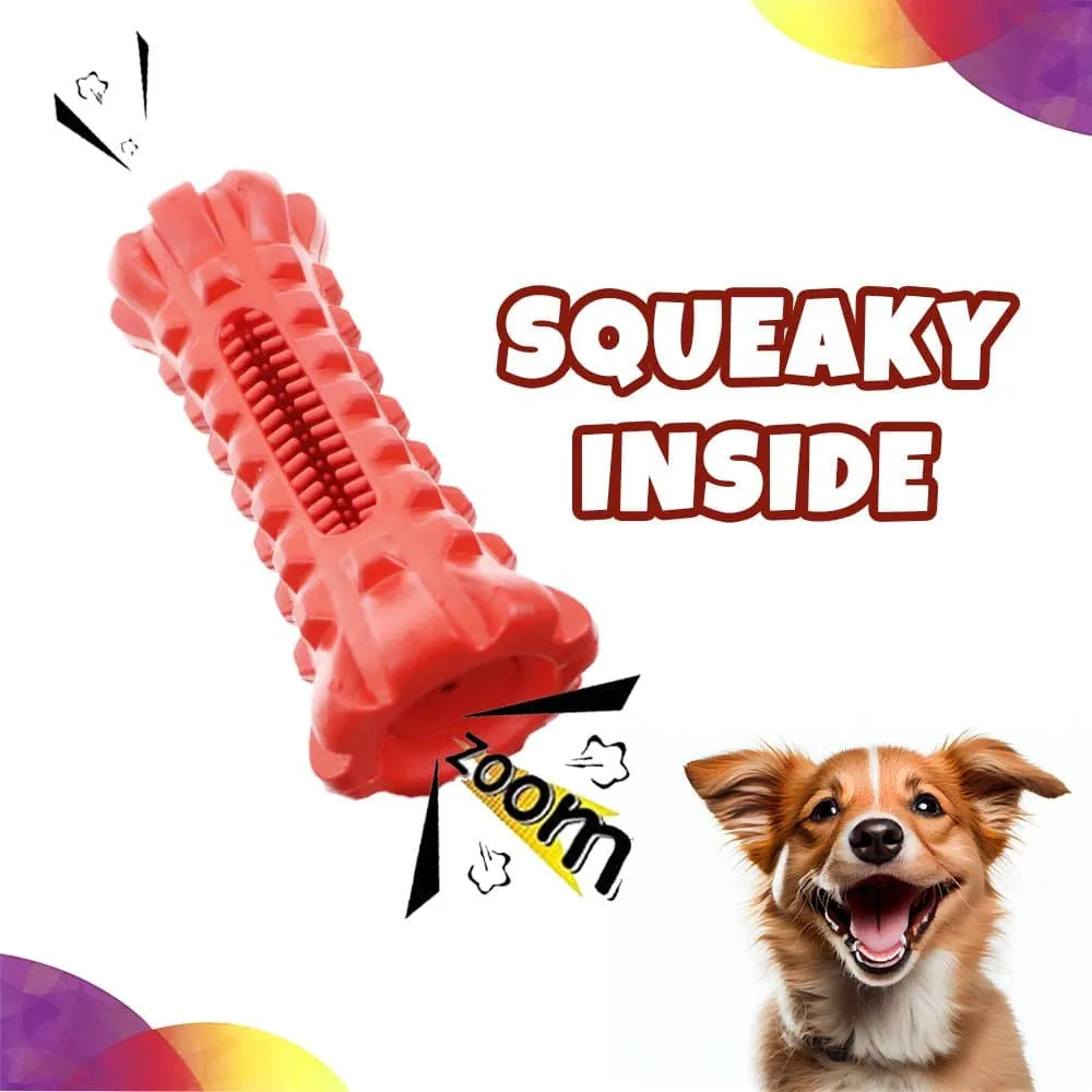 Goofy Tails Dental Grinder Toy for Dogs (Red)