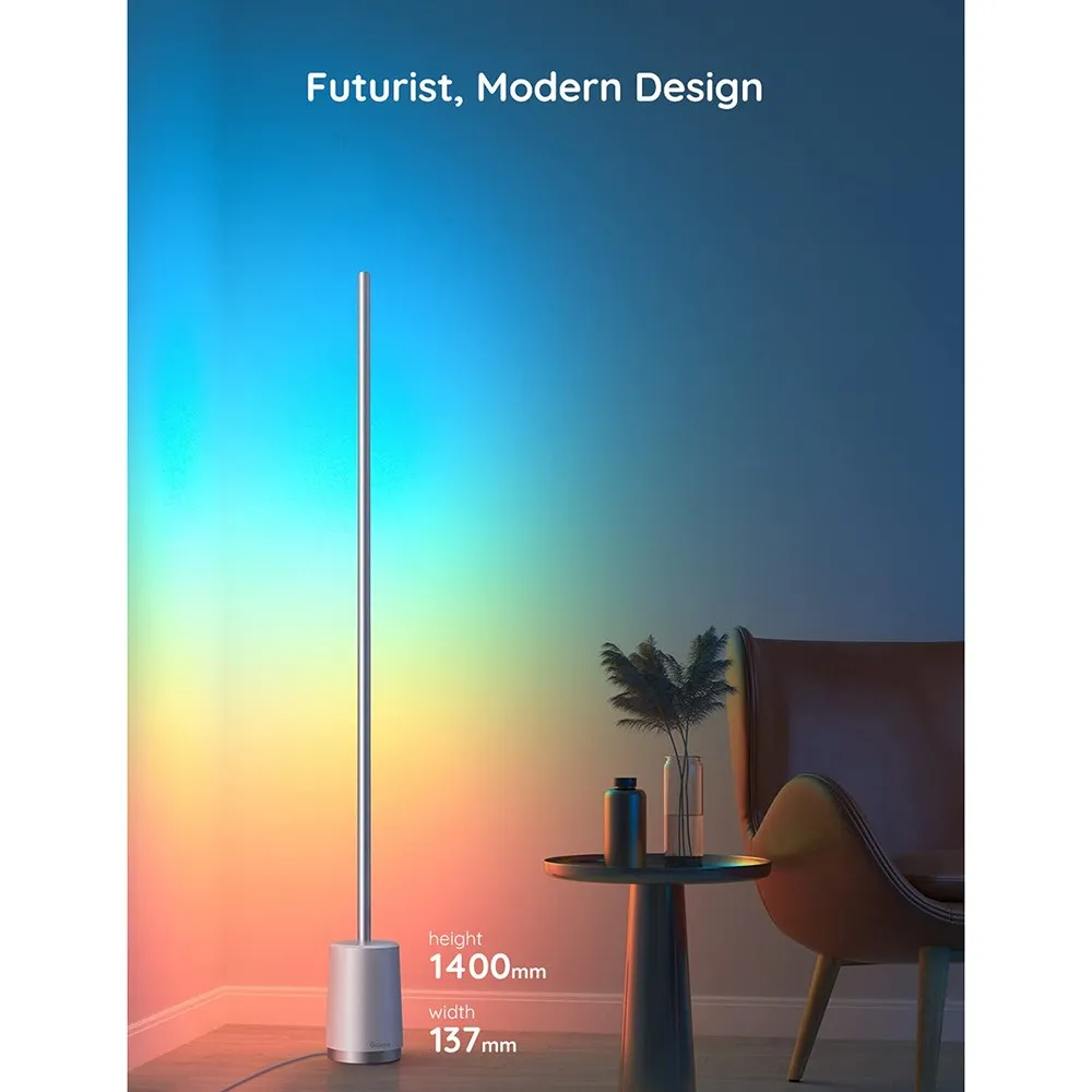 Govee Lyra Corner Floor Lamp - Sølv