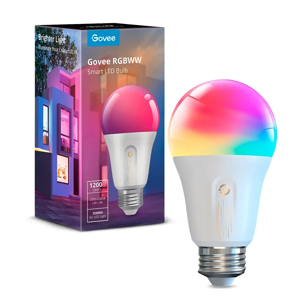 Govee WIFI & Bluetooth Smart Light Bulb 1200lm - Hvid