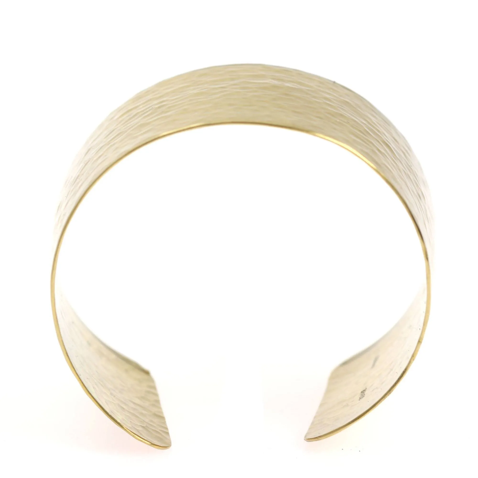 Hammered Nu Gold Brass Cuff