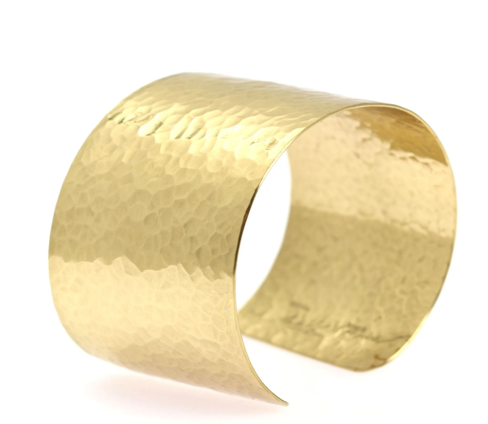 Hammered Nu Gold Brass Cuff