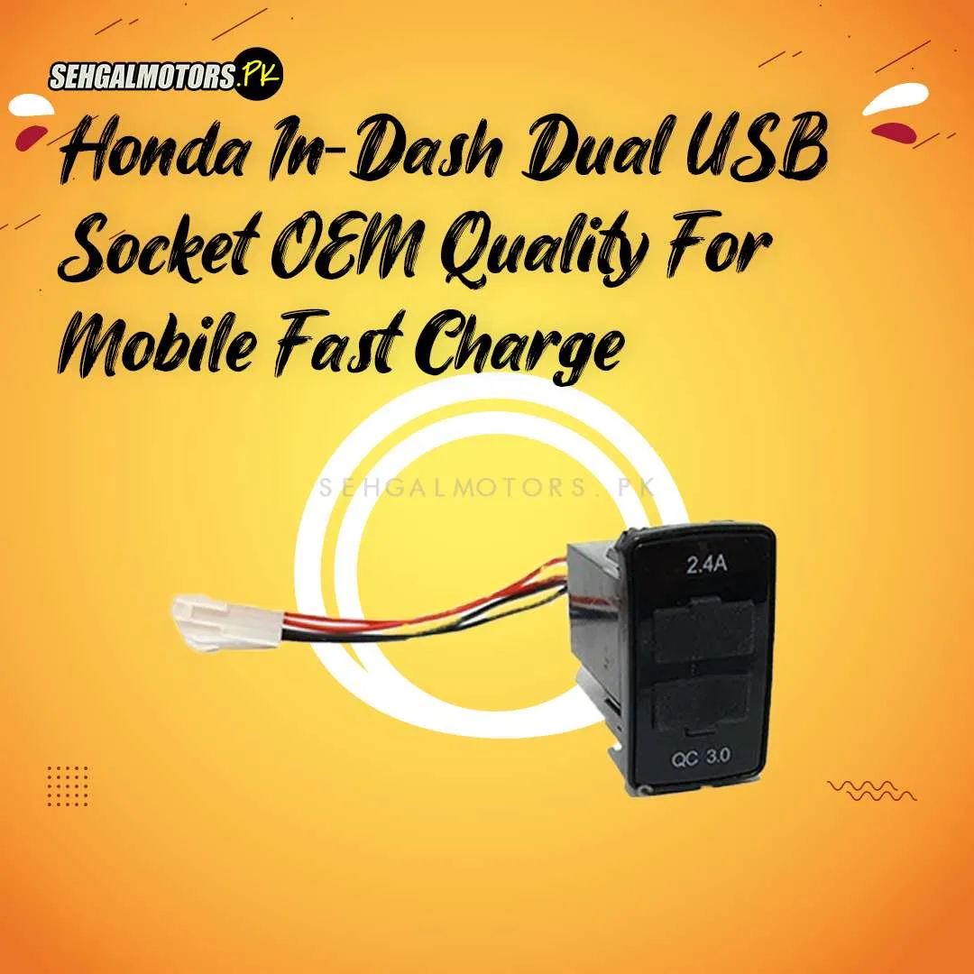 Honda In-Dash Dual USB Socket OEM Quality For Mobile Fast Charge