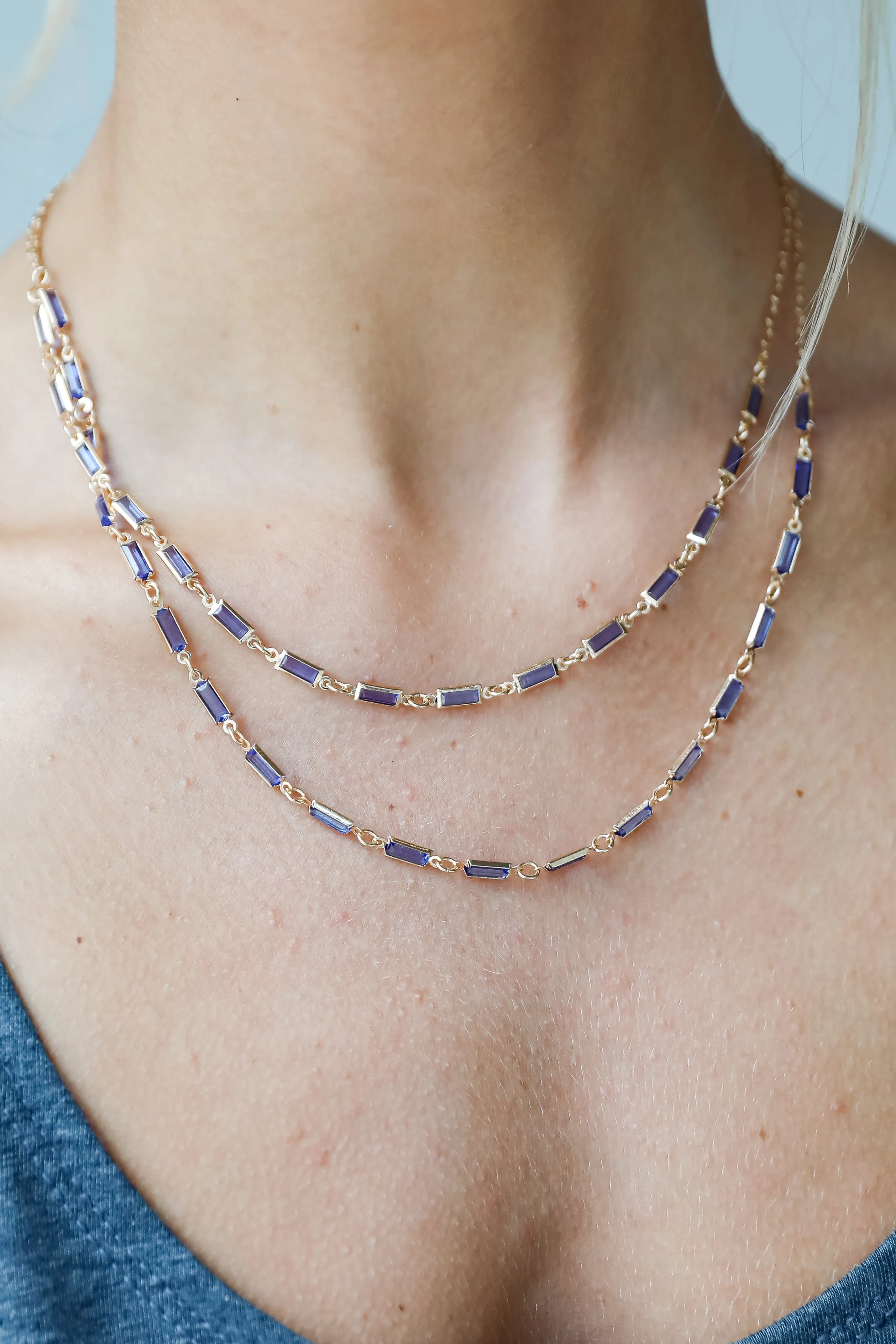 Kennedy Gemstone Layered Necklace