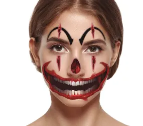 Killer Clown Face Tattoo