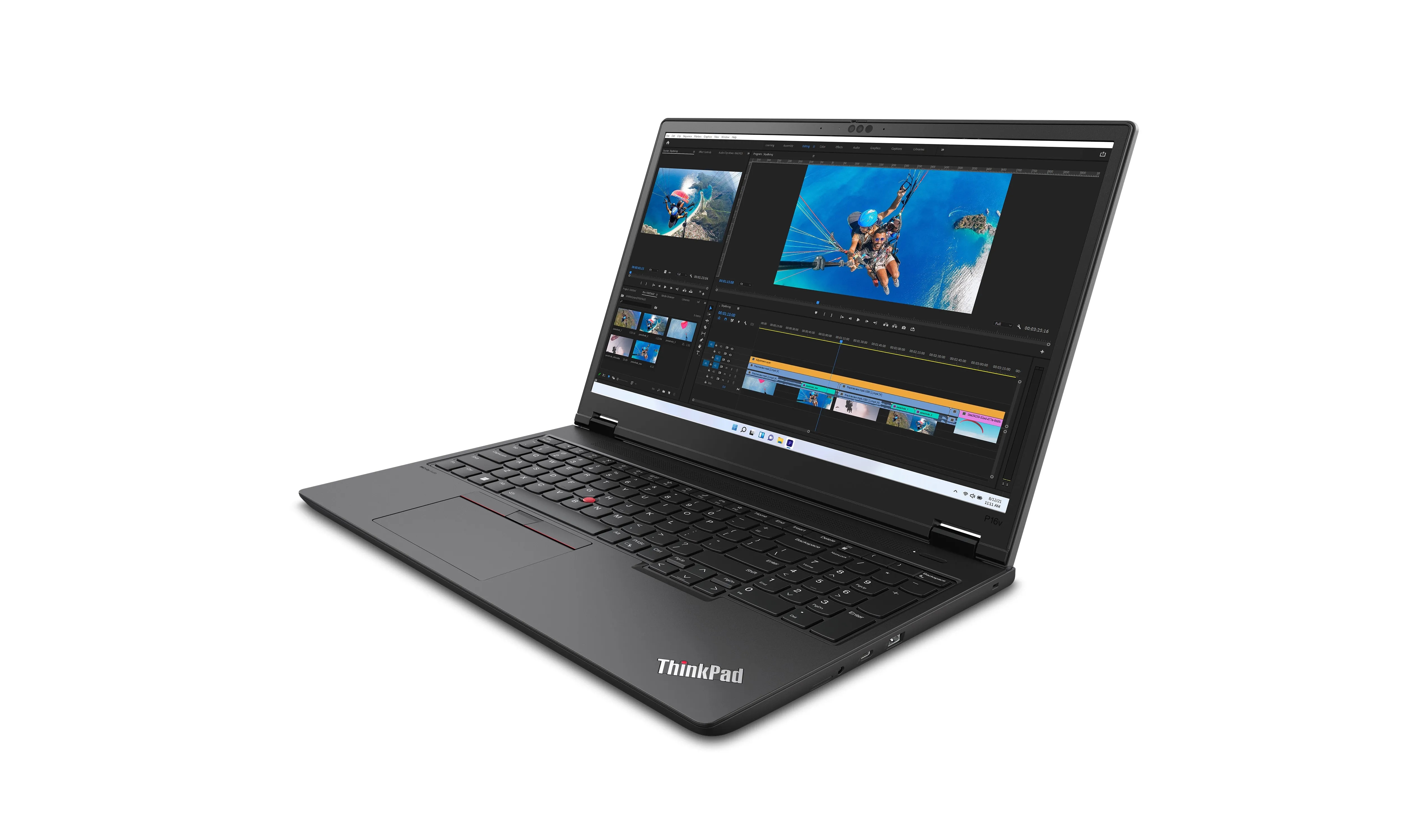 Lenovo Thinkpad P16v Gen 2 21Kx - 180-Degree Hinge Design - Intel Core Ultra 7 - 155H / Up To 4.8 Ghz - Win 11 Pro - Rtx