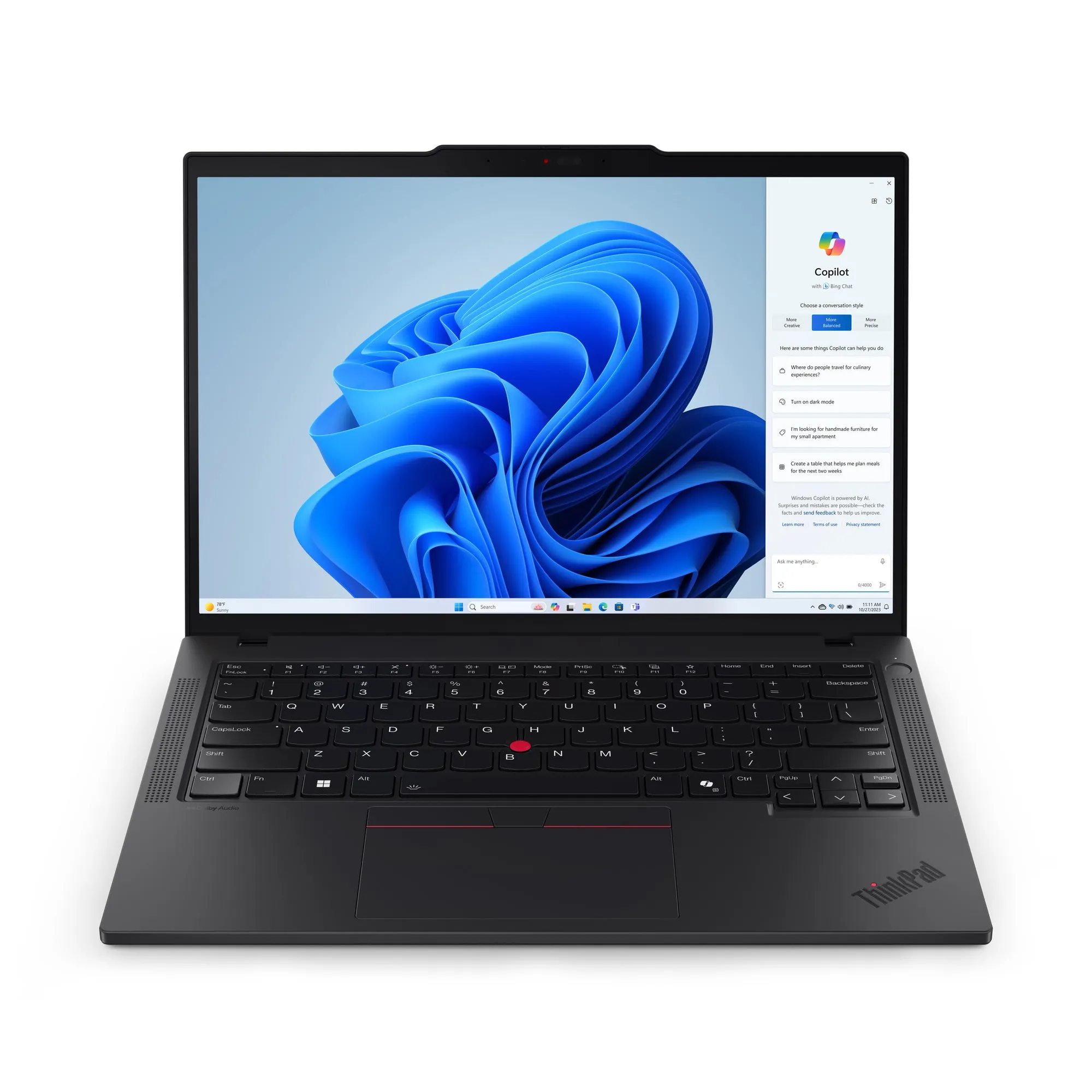 Lenovo Thinkpad T14 Gen 5 21Ml - 180-Degree Hinge Design - Intel Core Ultra 7 - 155U / Up To 4.8 Ghz - Win 11 Pro - Inte