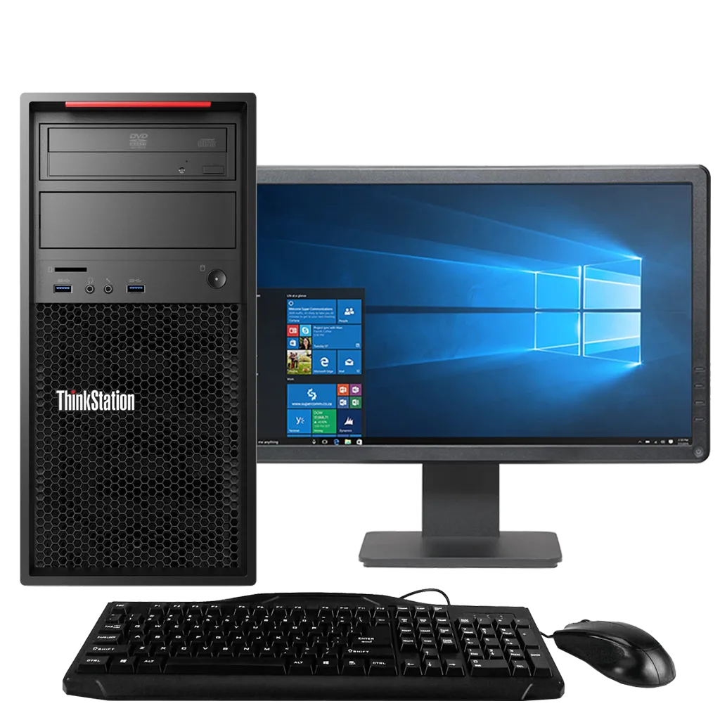 Lenovo ThinkStation P300 - Intel i5, 4th Gen Tower PC with 20" Monitor