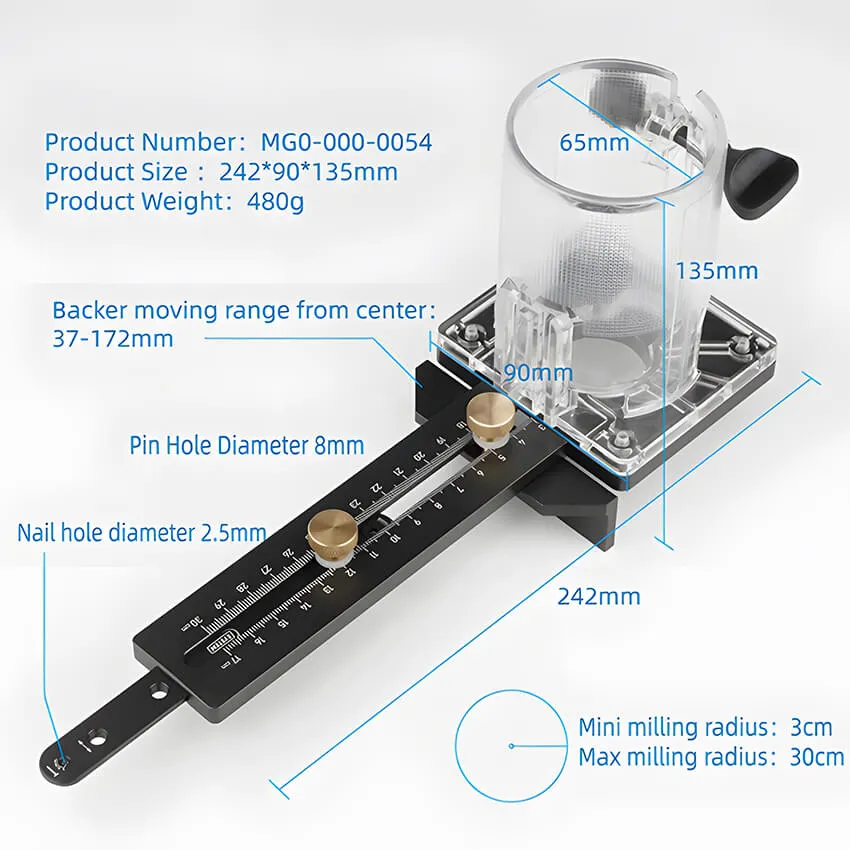 Levoite™ Router Circle Cutting Jig Tool