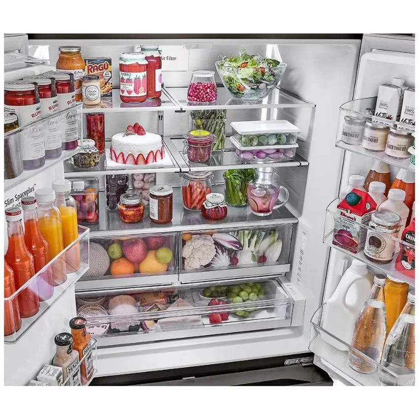 LG 36-inch, 26 cu. ft. Counter-Depth French 3-Door Refrigerator with Four Types of Ice LRYXC2606D