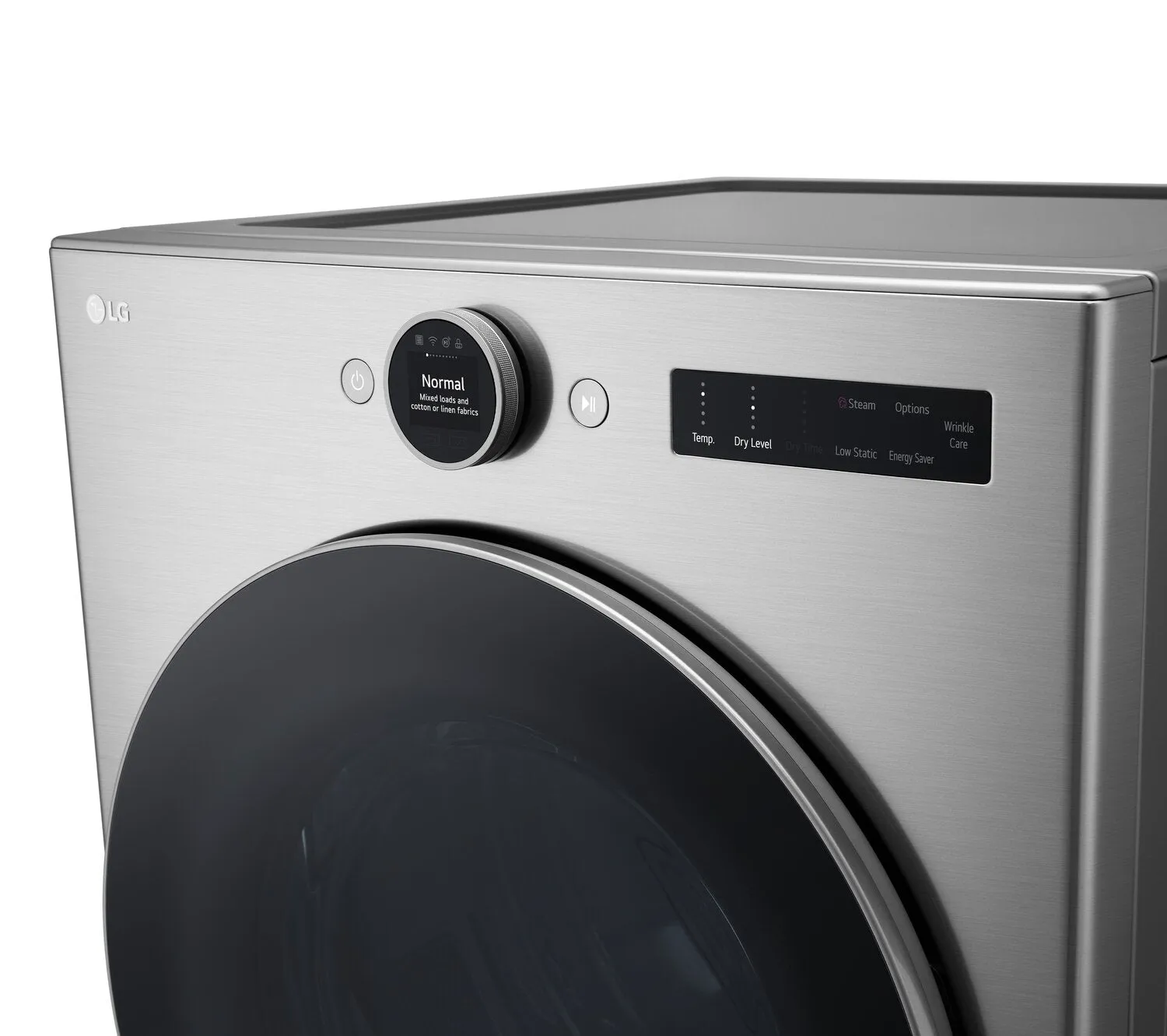 LG 5.2 Cu. Ft. Front-Load Washer and 7.4 Cu. Ft. Electric Dryer with TurboSteam® - WM5500HV/DLEX550V