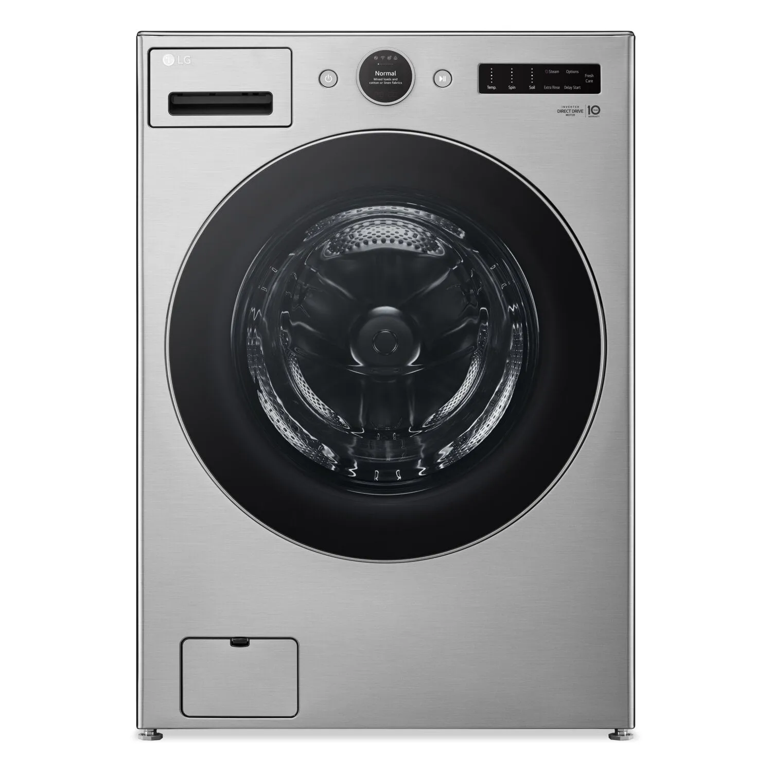 LG 5.2 Cu. Ft. Front-Load Washer and 7.4 Cu. Ft. Electric Dryer with TurboSteam® - WM5500HV/DLEX550V