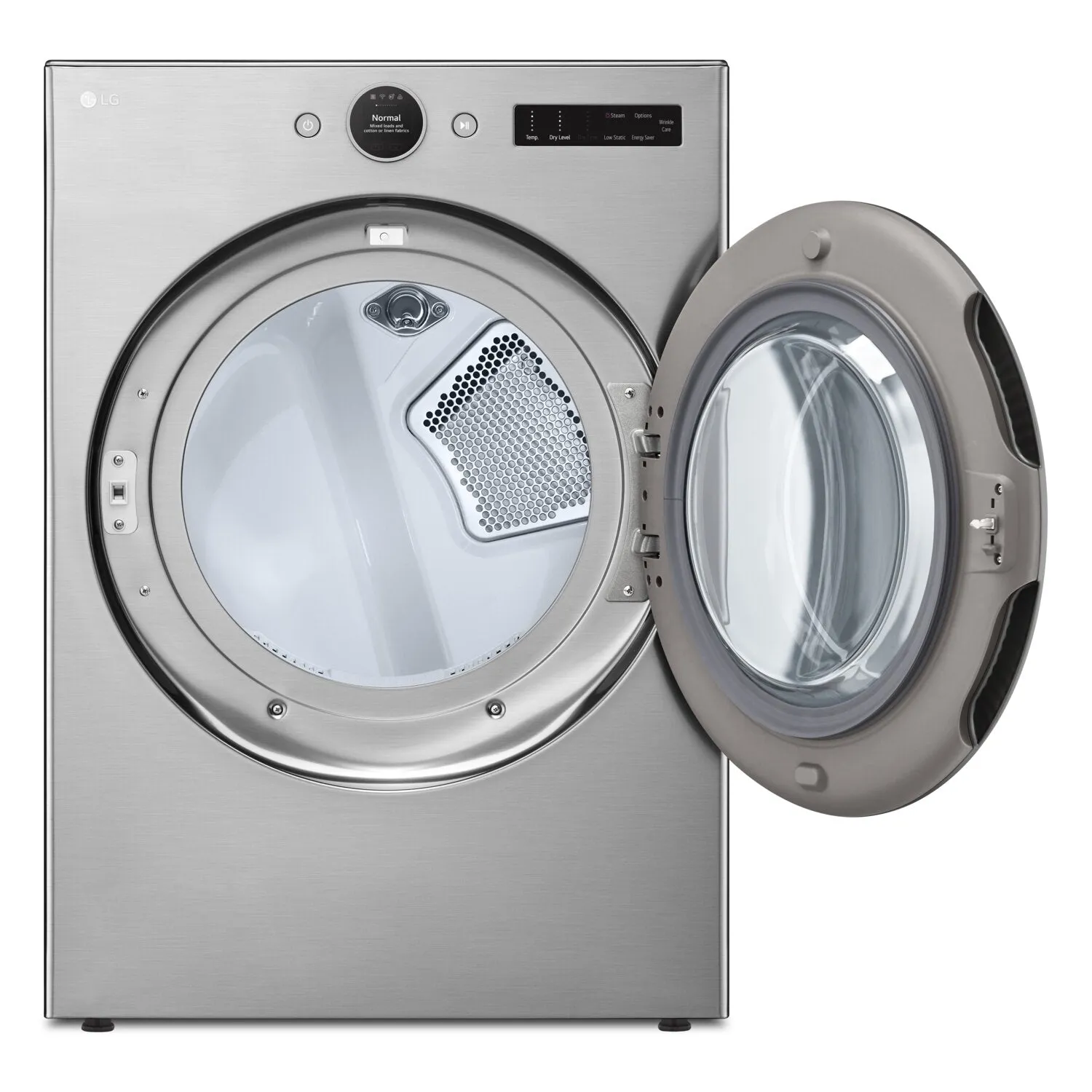 LG 5.2 Cu. Ft. Front-Load Washer and 7.4 Cu. Ft. Electric Dryer with TurboSteam® - WM5500HV/DLEX550V