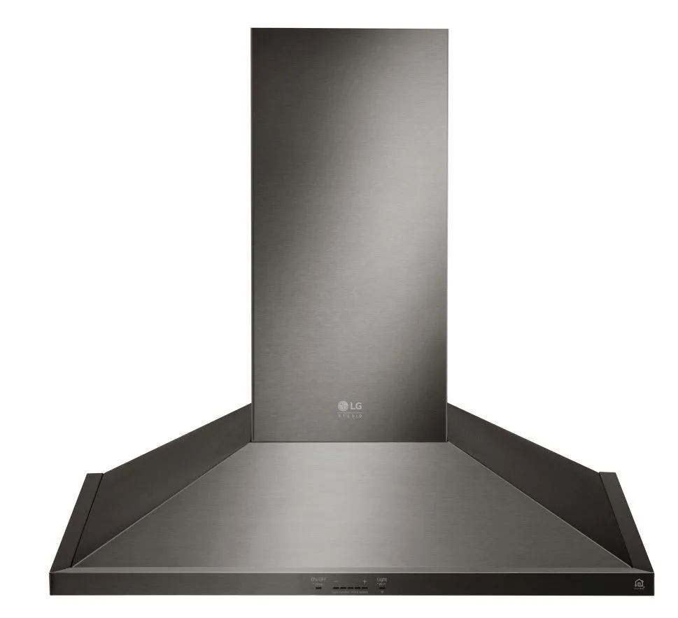 LG LSHD3089BD 30-Inch Wall Mount Chimney Hood in Black Stainless Steel