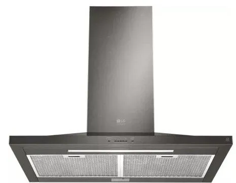 LG LSHD3089BD 30-Inch Wall Mount Chimney Hood in Black Stainless Steel