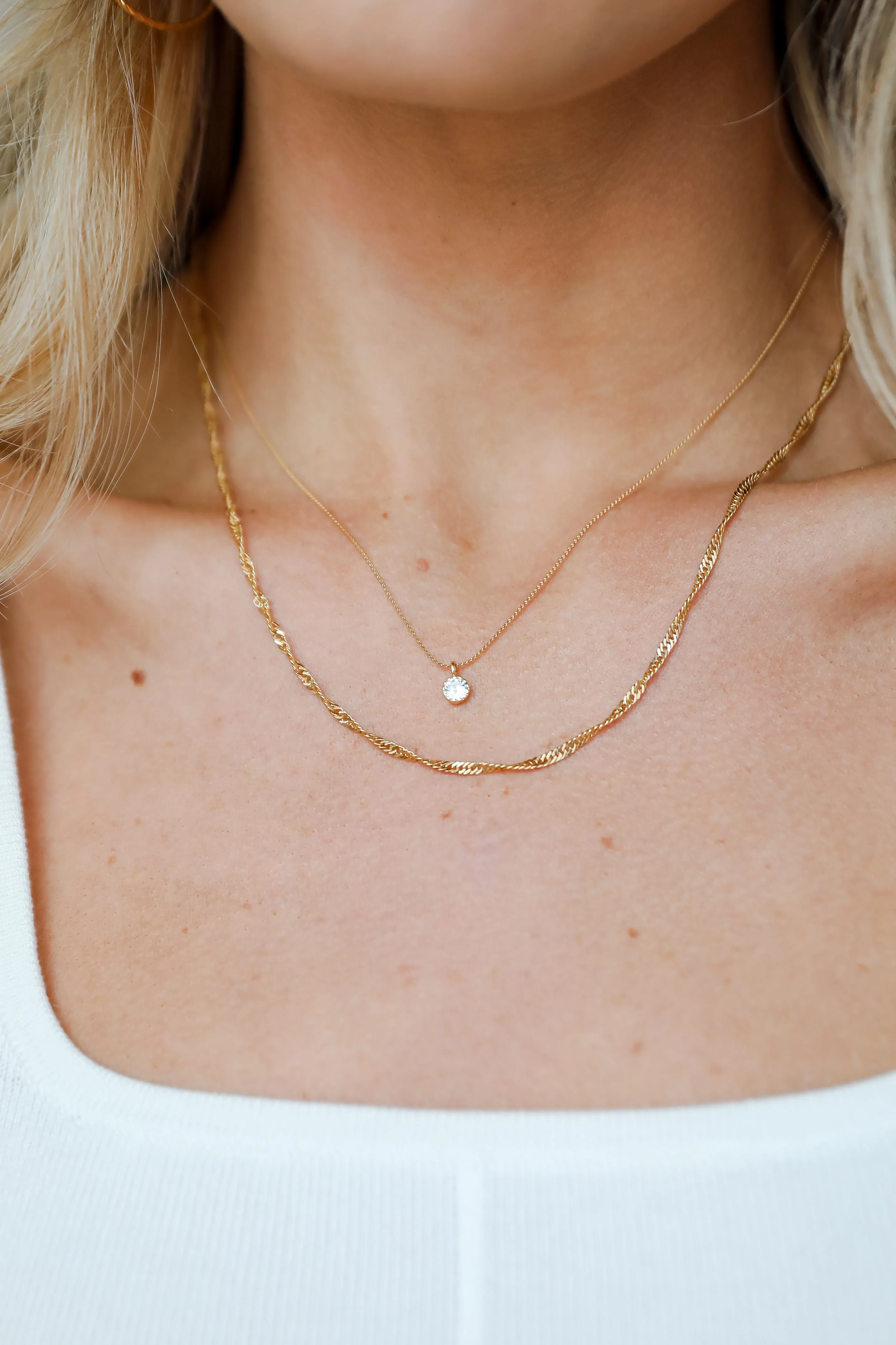 Lola Gold Layered Chain Necklace