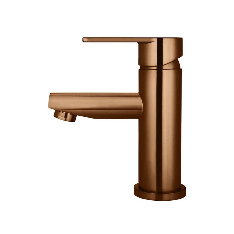 Meir Round Paddle Basin Mixer - Lustre Bronze