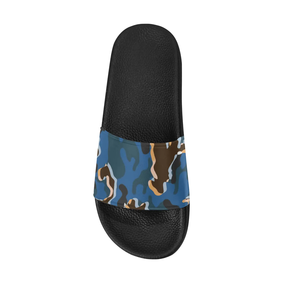 Men's Abstract Camouflage Print Canvas Sliders Sandal