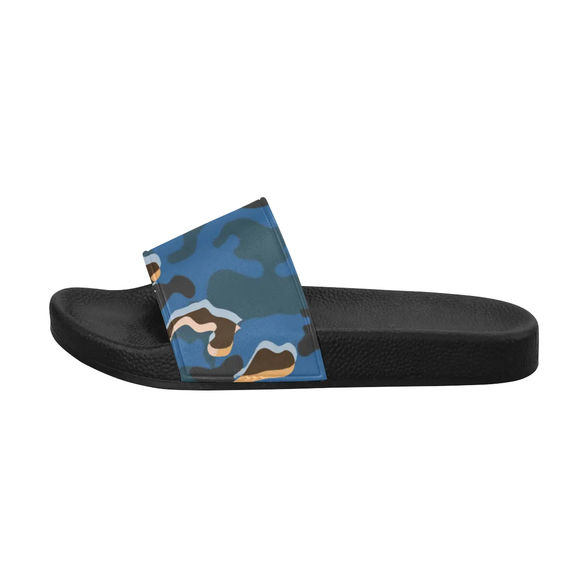 Men's Abstract Camouflage Print Canvas Sliders Sandal