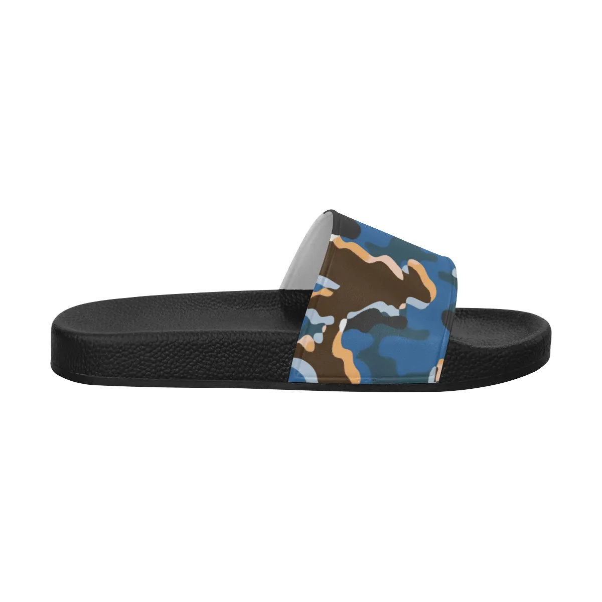 Men's Abstract Camouflage Print Canvas Sliders Sandal