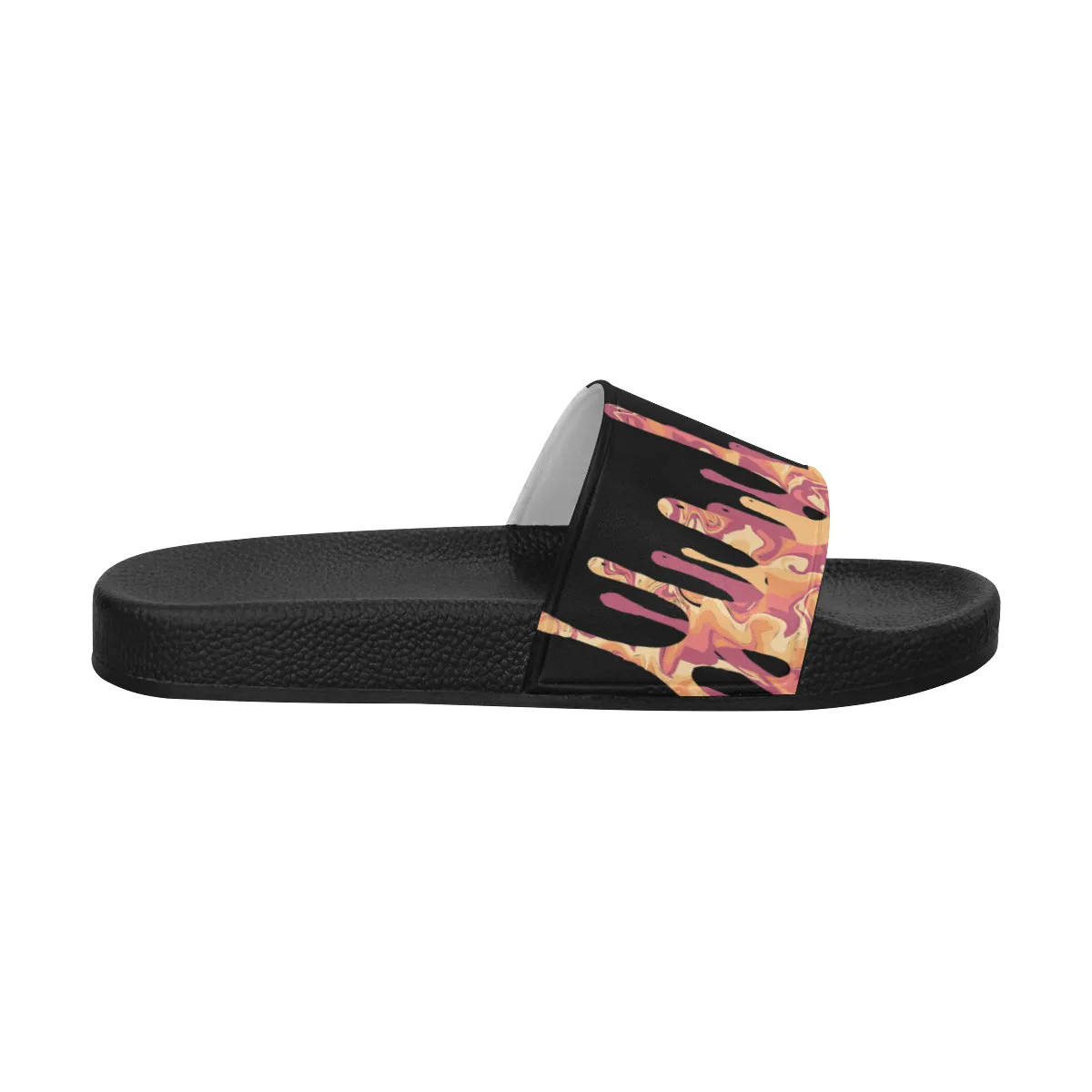 Men's Big Size Drizzling Paint Splatter Print Sliders Sandal