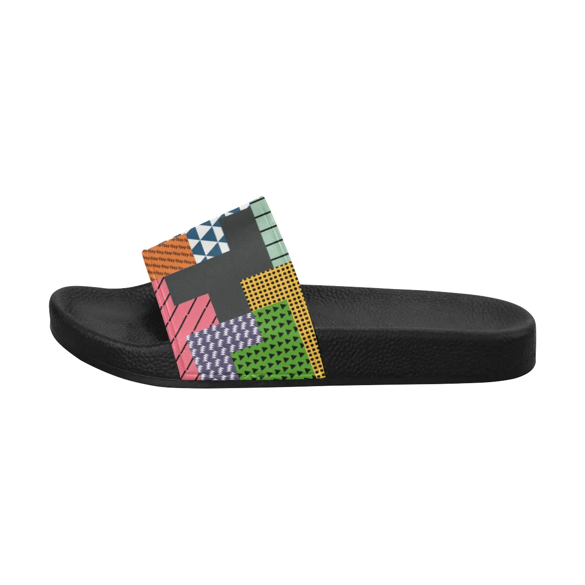 Men's Casual Puzzle Print Sliders Sandal