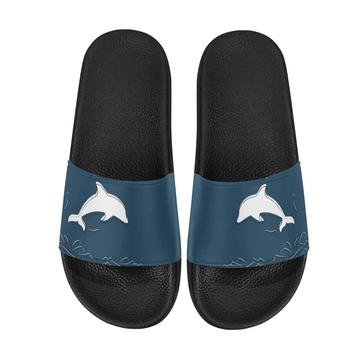 Men's Dolphin Casual Print Sliders Sandals