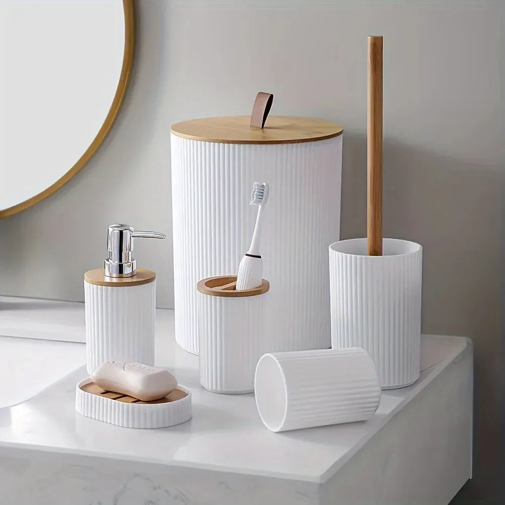 MINIMALIST 6-PIECE BATHROOM SET