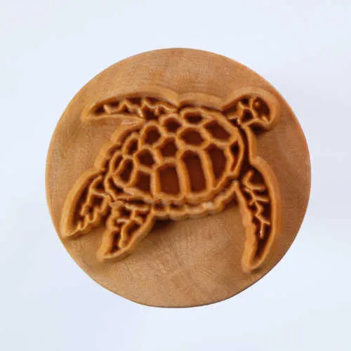 MKM Tools Scxl005 Extra Large Round Stamp - Sea Turtle 1